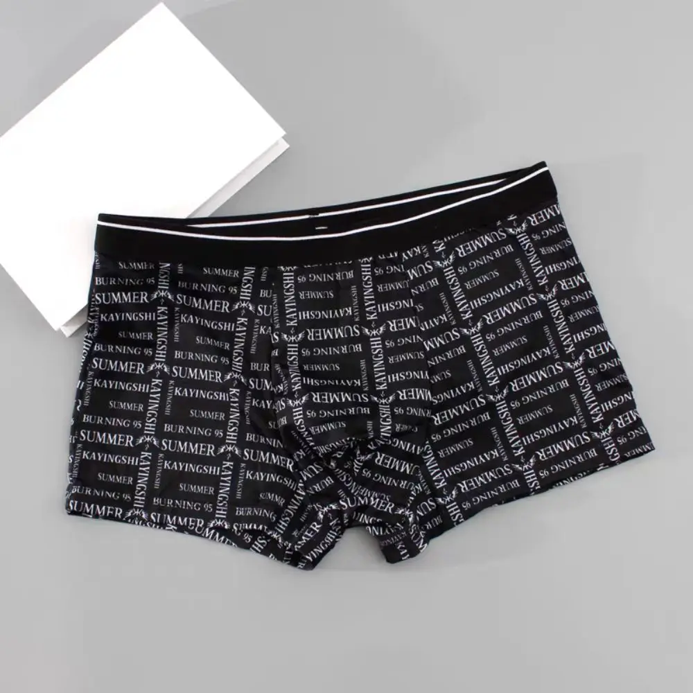 4PCS Breathable Stripe Letter Men's Flat Panties Large Size Seamless Boxer Shorts Male Underpants Low Waist Mens Underwear Gifts
4PCS Breathable Stripe Letter Men's Flat Panties Large Size Seamless Boxer Shorts Male Underpants Low Waist Mens Underwear Gifts
