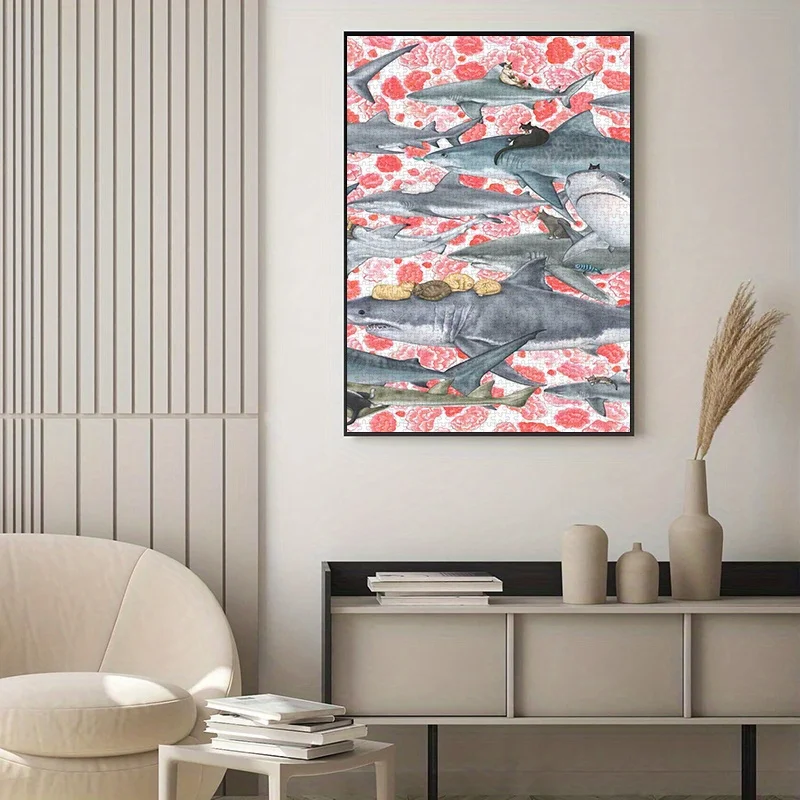 1000 шт. бумажные пазлы, пазлы «сделай сам» с изображением акулы и кошки, высококачественный белый материал для карточек, подходит для родителей и вас
1000 шт. бумажные пазлы, пазлы «сделай сам» с изображением акулы и кошки, высококачественный белый материал для карточек, подходит для родителей и вас