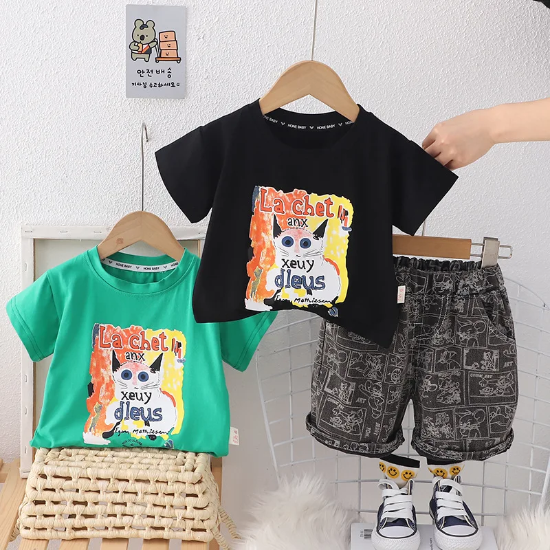 Boys Clothes Sets Summer 2024 Children Casual T-shirts Shorts 2pcs Sports Suit For Baby Tracksuits Kids Jogging Outfits Toddler
Boys Clothes Sets Summer 2024 Children Casual T-shirts Shorts 2pcs Sports Suit For Baby Tracksuits Kids Jogging Outfits Toddler