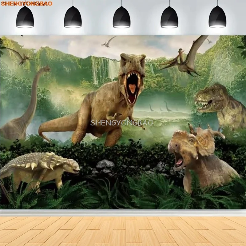 Jurassic Park Dinosaur Birthday Party Background Tropical Jungle Woodland Tyrannosaurus Baby Shower Photography Backdrops DB-01
Jurassic Park Dinosaur Birthday Party Background Tropical Jungle Woodland Tyrannosaurus Baby Shower Photography Backdrops DB-01
