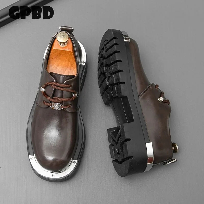 GPBD big-head Derby shoes, men's breathable thick-soled height-increasing casual leather shoes, suit denim, business formal wear
GPBD big-head Derby shoes, men's breathable thick-soled height-increasing casual leather shoes, suit denim, business formal wear