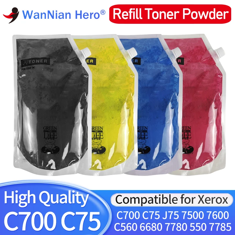 1000g C700 Toner Powder Compatible for Xerox C700 C75 J75 7500 7600 C560 6680 7780 550 7785 DC240 242 250 252 260 Printer color
1000g C700 Toner Powder Compatible for Xerox C700 C75 J75 7500 7600 C560 6680 7780 550 7785 DC240 242 250 252 260 Printer color