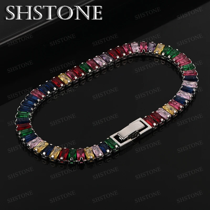 Fashion Classics 925 Sterling Silver Bracelet Luxury Colored Zircon Hand Chain Lady Charm Jewelry Gift Party Wedding Accessories
Fashion Classics 925 Sterling Silver Bracelet Luxury Colored Zircon Hand Chain Lady Charm Jewelry Gift Party Wedding Accessories