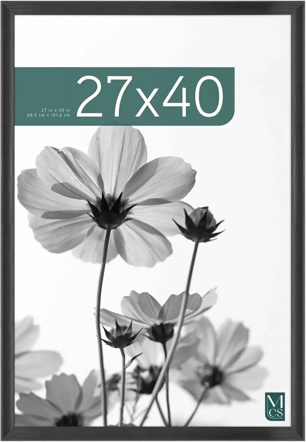 27x40 Black Woodgrain Picture Frame for Movie Posters & Artwork - Horizontal/Vertical Hanging, Easy to Use, Durable
27x40 Black Woodgrain Picture Frame for Movie Posters & Artwork - Horizontal/Vertical Hanging, Easy to Use, Durable