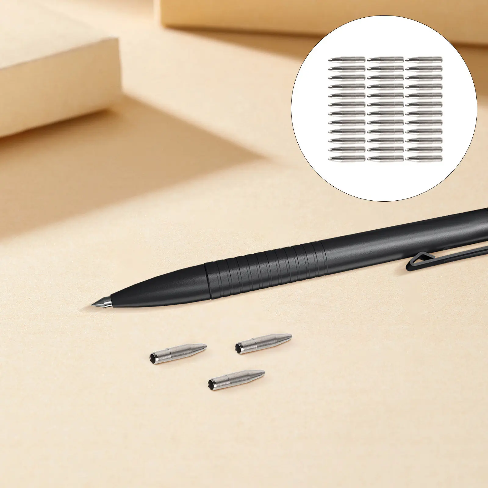 50Pcs 0.5mm Metal Pen Nib Refill for Gel Pens Precision Fit Smooth Writing Point Replacement for Office School Note-Taking
50Pcs 0.5mm Metal Pen Nib Refill for Gel Pens Precision Fit Smooth Writing Point Replacement for Office School Note-Taking