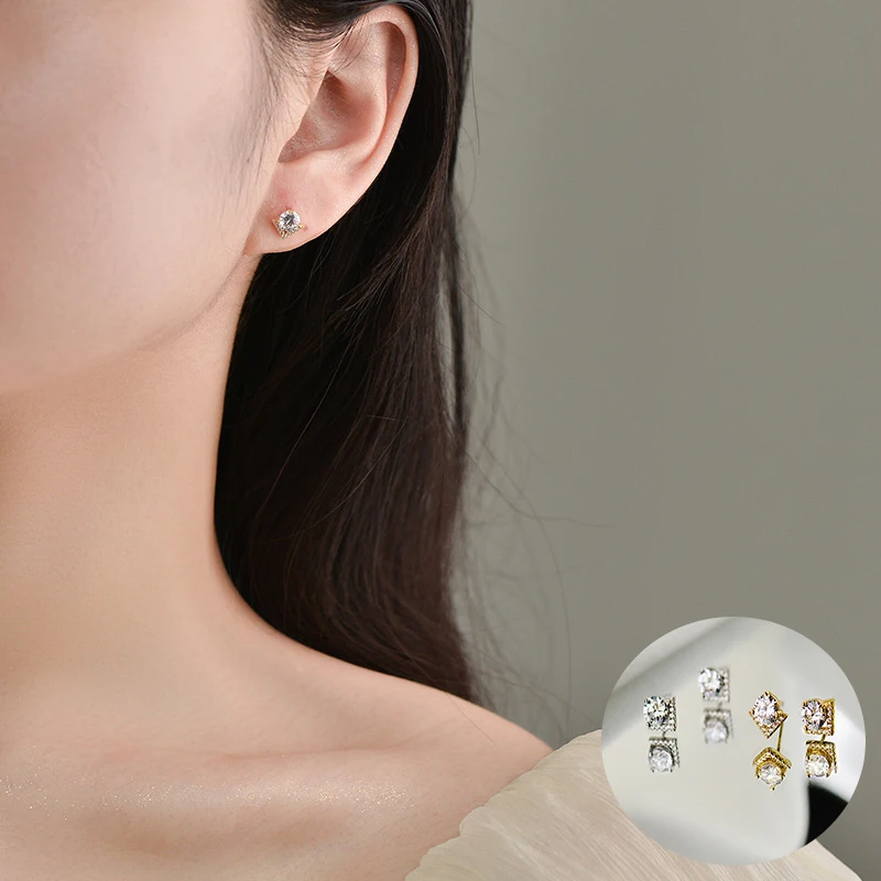 100% 925 Sterling Silver Zircon Geometric Earrings for Women Girl Simple V-shaped Design Jewelry Birthday Gift Dropshipping
100% 925 Sterling Silver Zircon Geometric Earrings for Women Girl Simple V-shaped Design Jewelry Birthday Gift Dropshipping