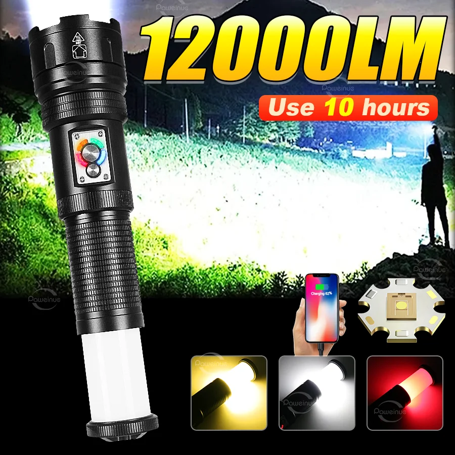 Super Bright LED Flashlight Rechargeable LED Flashlight Built-in Battery Powerful Long Range Zoom Torch Fishing Camping Lantern
Super Bright LED Flashlight Rechargeable LED Flashlight Built-in Battery Powerful Long Range Zoom Torch Fishing Camping Lantern