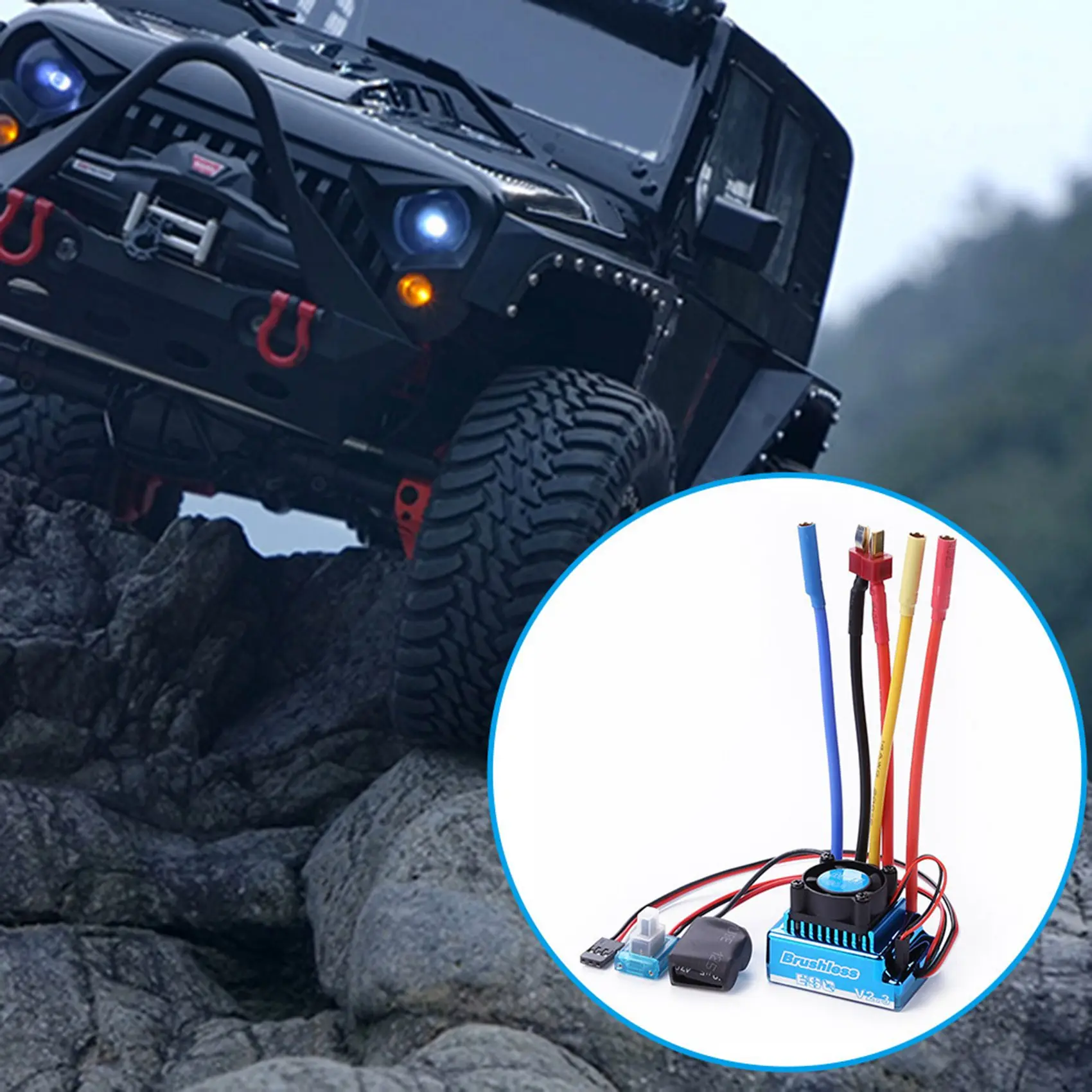 FUFU 120A Brushless Esc Electric Speed Controller & 1:10 Car 120A Waterproof Brushless Esc + Program Card Combination Details
FUFU 120A Brushless Esc Electric Speed Controller & 1:10 Car 120A Waterproof Brushless Esc + Program Card Combination Details