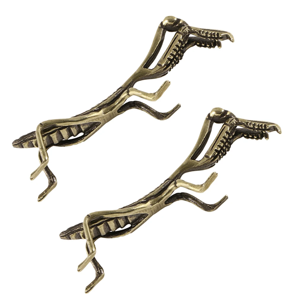 2pcs Insect Decoration Mantis Statuette Home Decor Brass Brass Mantis Statue Garden Sculpture Tabletop Ornament 
2pcs Insect Decoration Mantis Statuette Home Decor Brass Brass Mantis Statue Garden Sculpture Tabletop Ornament