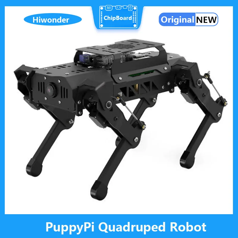Hiwonder PuppyPi Quadruped Robot with AI Vision Powered by Raspberry Pi ROS Open Source Robot Dog
Hiwonder PuppyPi Quadruped Robot with AI Vision Powered by Raspberry Pi ROS Open Source Robot Dog