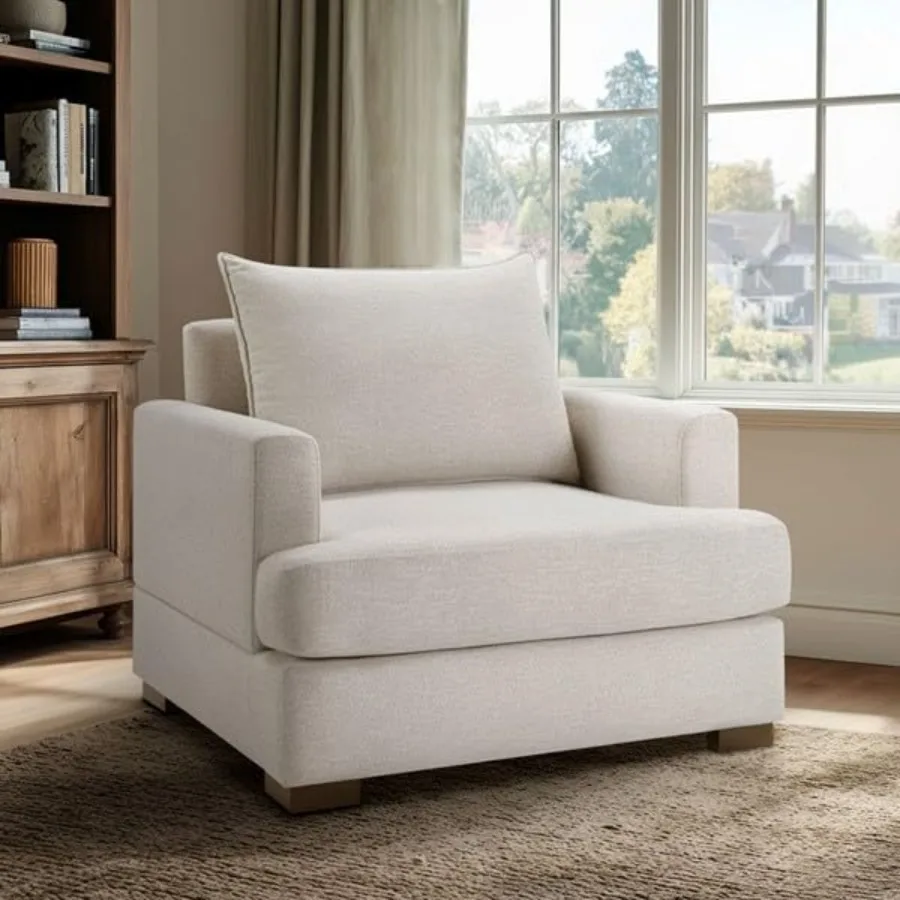Oversized Upholstered Armchair, Extra Large Comfy Living Room Chair with Pillow, Big Accent Reading Lounge Chair for Bedroom Ho
Oversized Upholstered Armchair, Extra Large Comfy Living Room Chair with Pillow, Big Accent Reading Lounge Chair for Bedroom Ho