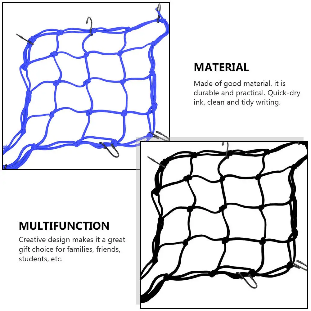 4 шт. прочные эластичные сетки для перевозки грузов на мотоцикле, сетка для багажа на заднее сиденье для скутера, электромобиля, для хранения
4 шт. прочные эластичные сетки для перевозки грузов на мотоцикле, сетка для багажа на заднее сиденье для скутера, электромобиля, для хранения