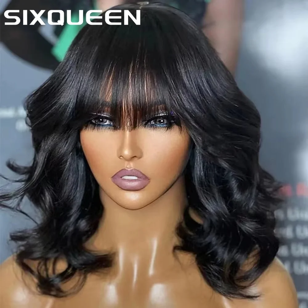 Парик из натуральных человеческих волос с челкой, короткий боб, свободная волна, полностью машинной работы, натуральный черный цвет, предварительно выщипанные пряди, бразильские волосы
Парик из натуральных человеческих волос с челкой, короткий боб, свободная волна, полностью машинной работы, натуральный черный цвет, предварительно выщипанные пряди, бразильские волосы