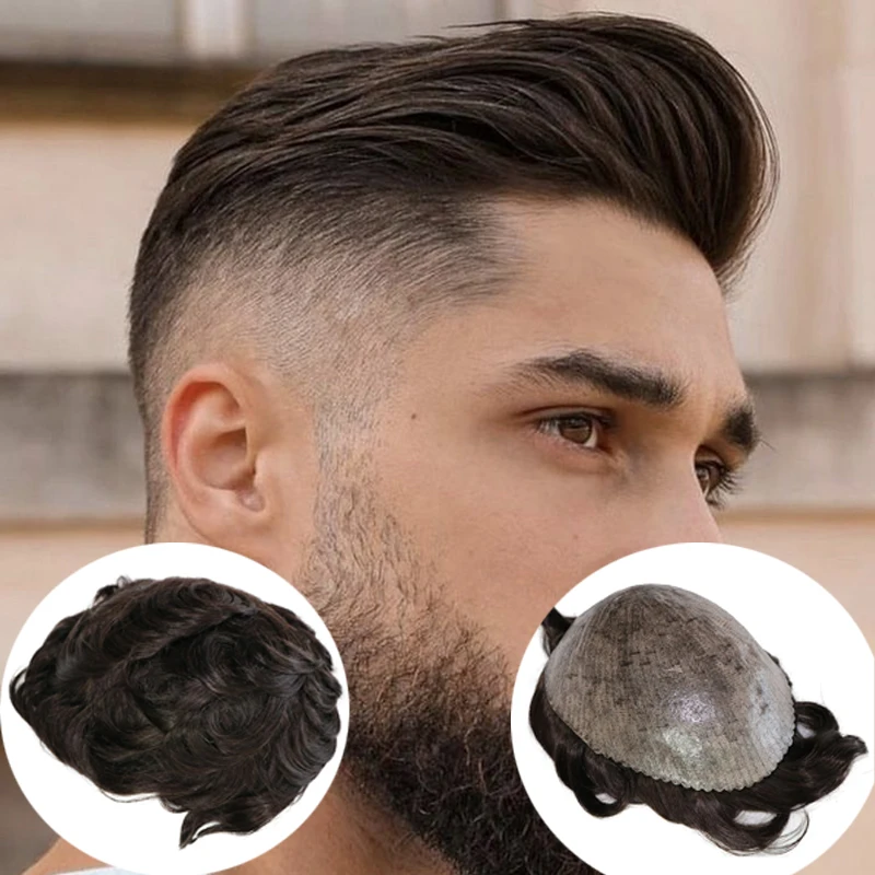 Natural Hairline Super Durable Men Toupee 1b40 1B80 Grey Brown Thin Male Wigs Human Hair Microskin Skin Pu Capillary Prosthesis
Natural Hairline Super Durable Men Toupee 1b40 1B80 Grey Brown Thin Male Wigs Human Hair Microskin Skin Pu Capillary Prosthesis