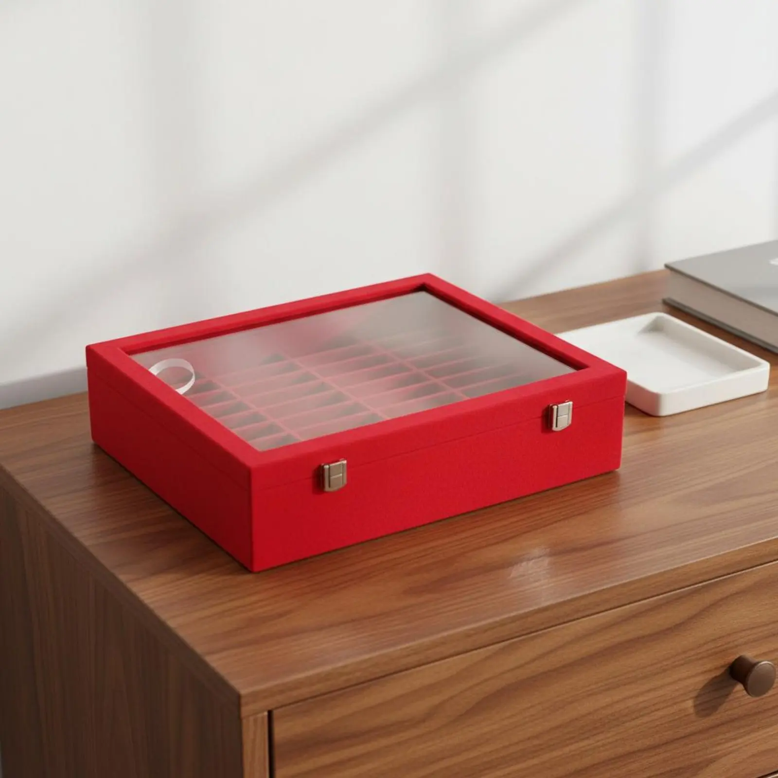 40-Slot Bracelet Box Organized Slots Bracelet Display Box 40 Slot Tray Dust Protection Jewelry Display Case Clear Lid
40-Slot Bracelet Box Organized Slots Bracelet Display Box 40 Slot Tray Dust Protection Jewelry Display Case Clear Lid
