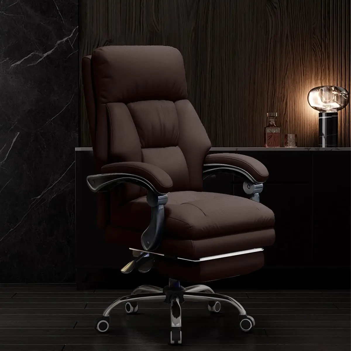 High Ba Office Chair Executive Desk Chair With Foot Rest Comfortable Computer Gaming Chairs Swivel Work Chair
High Ba Office Chair Executive Desk Chair With Foot Rest Comfortable Computer Gaming Chairs Swivel Work Chair