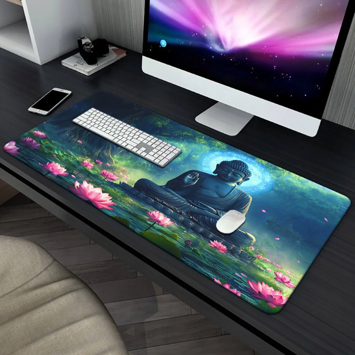 Нескользящий резиновый коврик для мыши Buddha Meditation Lotus XL для офиса и игр
Нескользящий резиновый коврик для мыши Buddha Meditation Lotus XL для офиса и игр