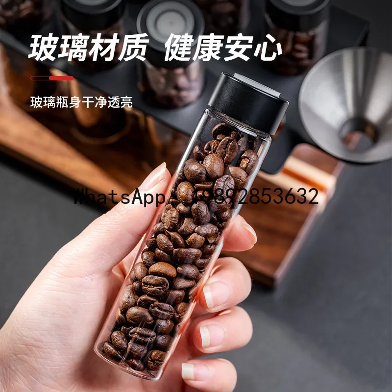 A5.14 Coffee bean airtight container, transparent storage jar, test tube rack, one-way vent valve, portable storage bott
A5.14 Coffee bean airtight container, transparent storage jar, test tube rack, one-way vent valve, portable storage bott