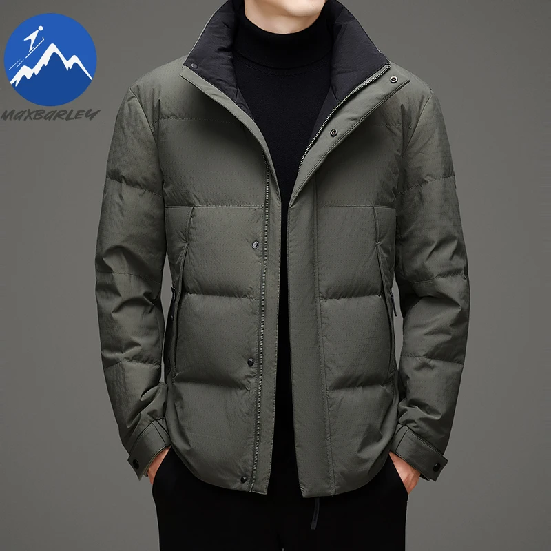 Maxbarley Men Down Jacket Trendy Stand Collar Outdoor Office Lightweight Padded Jackets Business Casual Winter Thicken Warm Coat
Maxbarley Men Down Jacket Trendy Stand Collar Outdoor Office Lightweight Padded Jackets Business Casual Winter Thicken Warm Coat