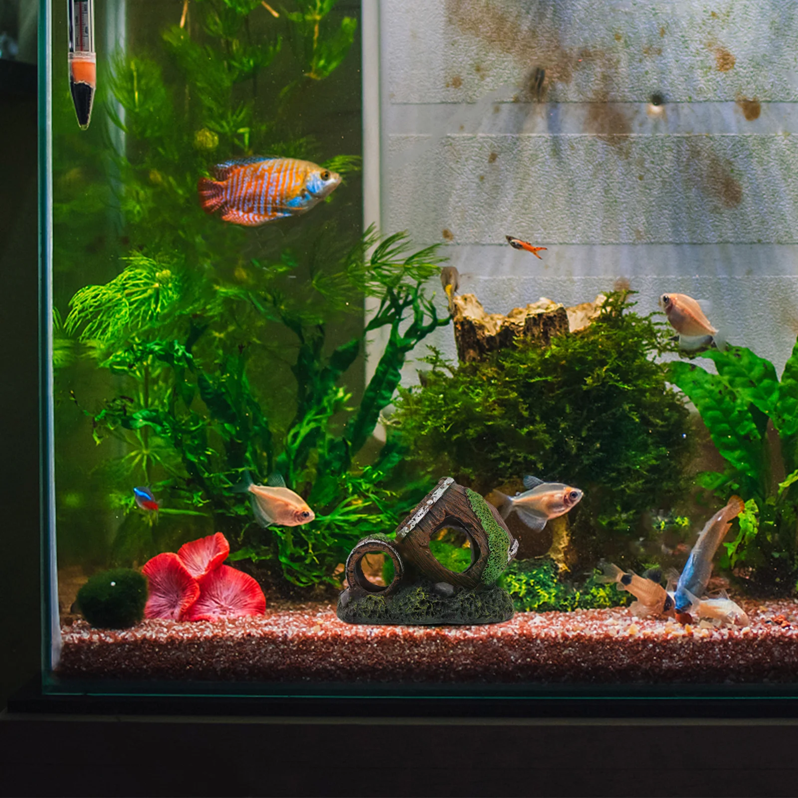 Resin Wine Barrel Fish Tank Decoration Safe Aquarium Hideout Cave for Shrimp Fish Breeding Rest Resin Ornament
Resin Wine Barrel Fish Tank Decoration Safe Aquarium Hideout Cave for Shrimp Fish Breeding Rest Resin Ornament