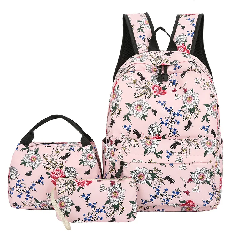 Floral print 3 Pcs/Set School Bags for Girls Waterproof School Students Backpack Kids Child Schoolbag With Pencil Case Lunch bag
Floral print 3 Pcs/Set School Bags for Girls Waterproof School Students Backpack Kids Child Schoolbag With Pencil Case Lunch bag