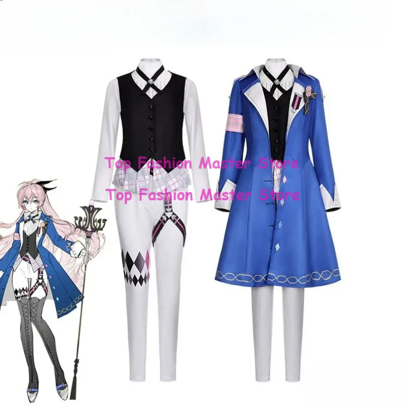 World Project Magic Academy Megurine Luka Cosplay Costume Women Blue Coat Vest Wig Set Halloween Party Roleplay Outfit
World Project Magic Academy Megurine Luka Cosplay Costume Women Blue Coat Vest Wig Set Halloween Party Roleplay Outfit