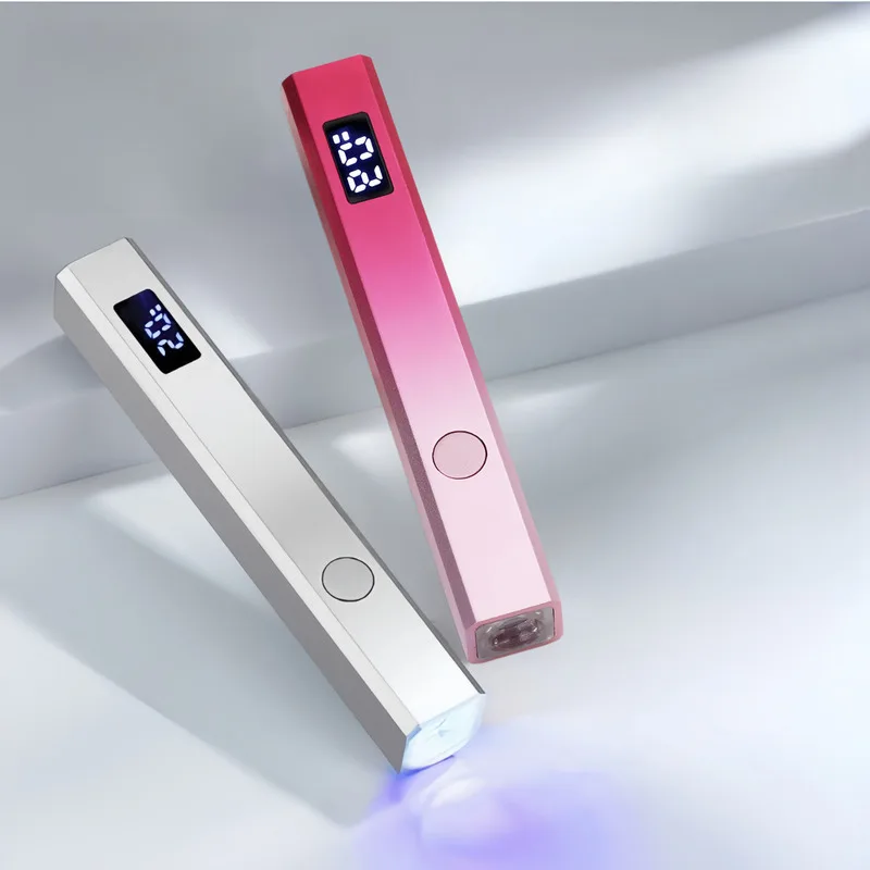 Handheld Nail Lamp 8 Seconds Quick Dry Metal Portable Rechargeable UV LED Light For Gel Nail Polish Curing Manicure Pedicure
Handheld Nail Lamp 8 Seconds Quick Dry Metal Portable Rechargeable UV LED Light For Gel Nail Polish Curing Manicure Pedicure