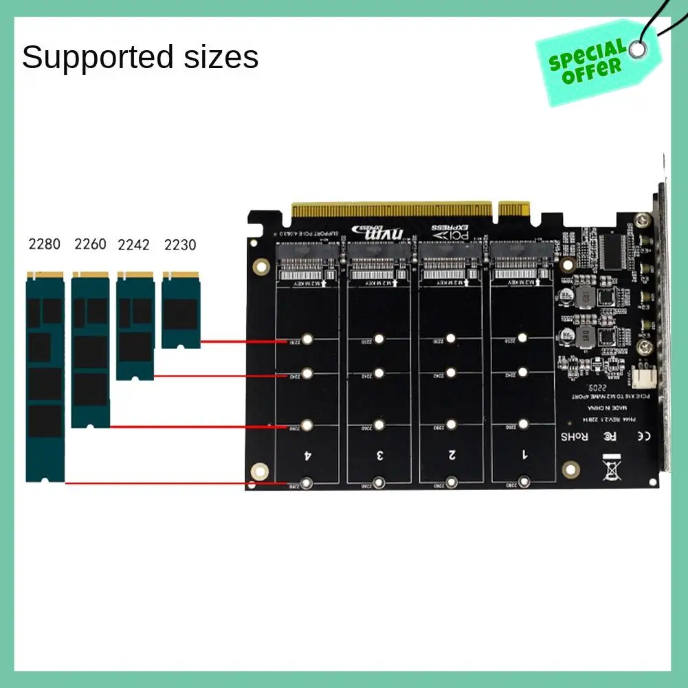 A95Q-PH44 4-дисковая матрица Nvme Card PCI-E Raid Card Карта расширения для разделения сигналов Nvme Raid Pcie 4.0 3.0 X16 Разделенные карты
A95Q-PH44 4-дисковая матрица Nvme Card PCI-E Raid Card Карта расширения для разделения сигналов Nvme Raid Pcie 4.0 3.0 X16 Разделенные карты