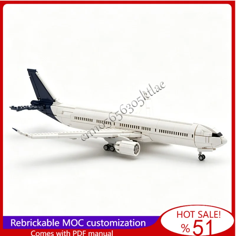 New 2397PCS MOC Transportation Series Air Airbus A330 NEO Factory Livery Model DIY Creative Assembly of Build Blocks Toy Gifts
New 2397PCS MOC Transportation Series Air Airbus A330 NEO Factory Livery Model DIY Creative Assembly of Build Blocks Toy Gifts