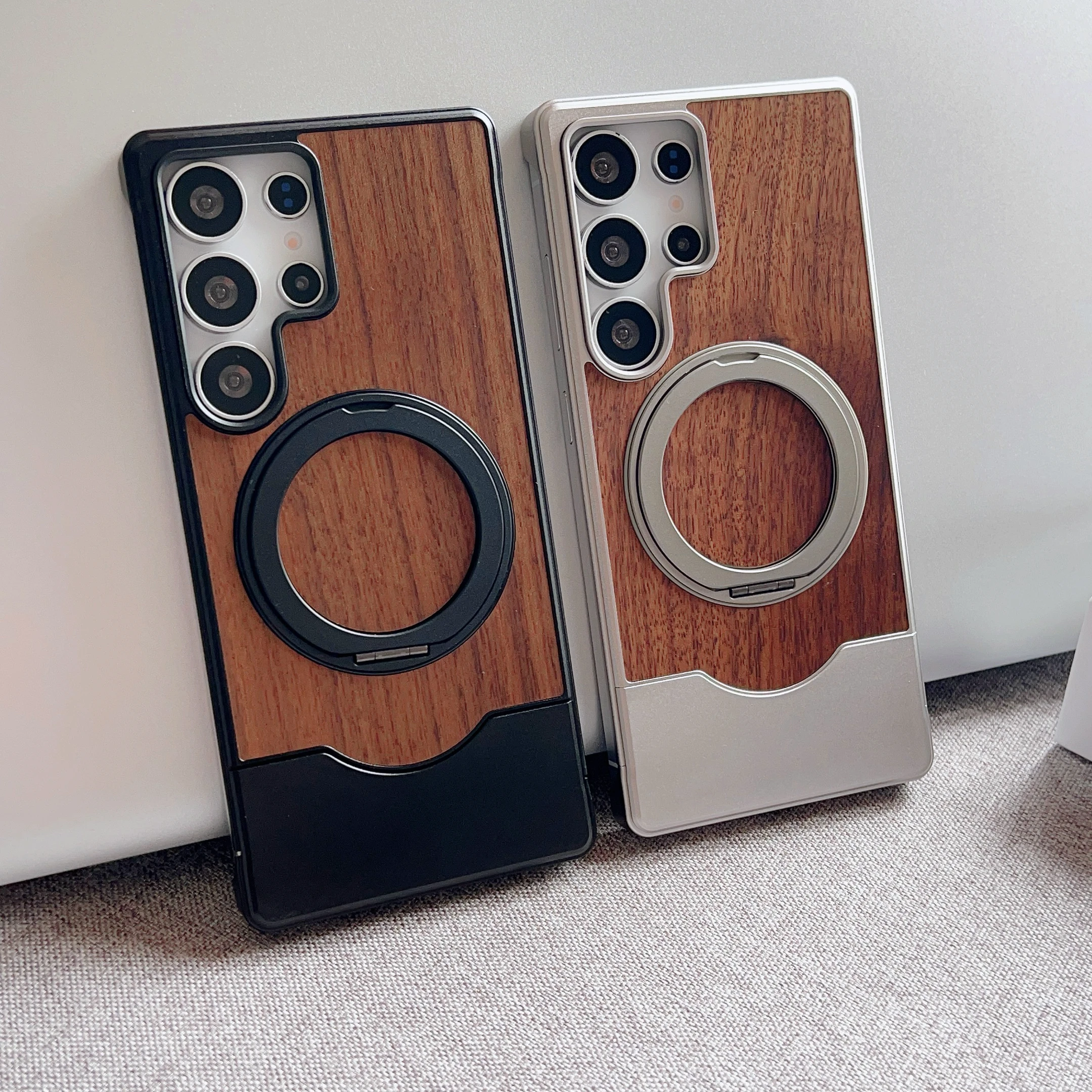 For Samsung Galaxy S23 S24 S25 Ultra Case Walnut Wood Metal Armor Rotating Magnetic Bracket Ring Stand Holder Shockproof Cover
For Samsung Galaxy S23 S24 S25 Ultra Case Walnut Wood Metal Armor Rotating Magnetic Bracket Ring Stand Holder Shockproof Cover