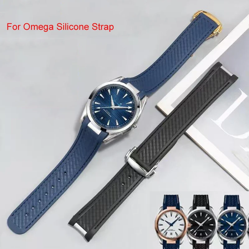 20mm Rubber Silicone Watch Strap Fit For Omega Seamaster 300 AT150 Aqua Terra Ultra Light 8900 Steel Buckle Watchband Bracelets
20mm Rubber Silicone Watch Strap Fit For Omega Seamaster 300 AT150 Aqua Terra Ultra Light 8900 Steel Buckle Watchband Bracelets