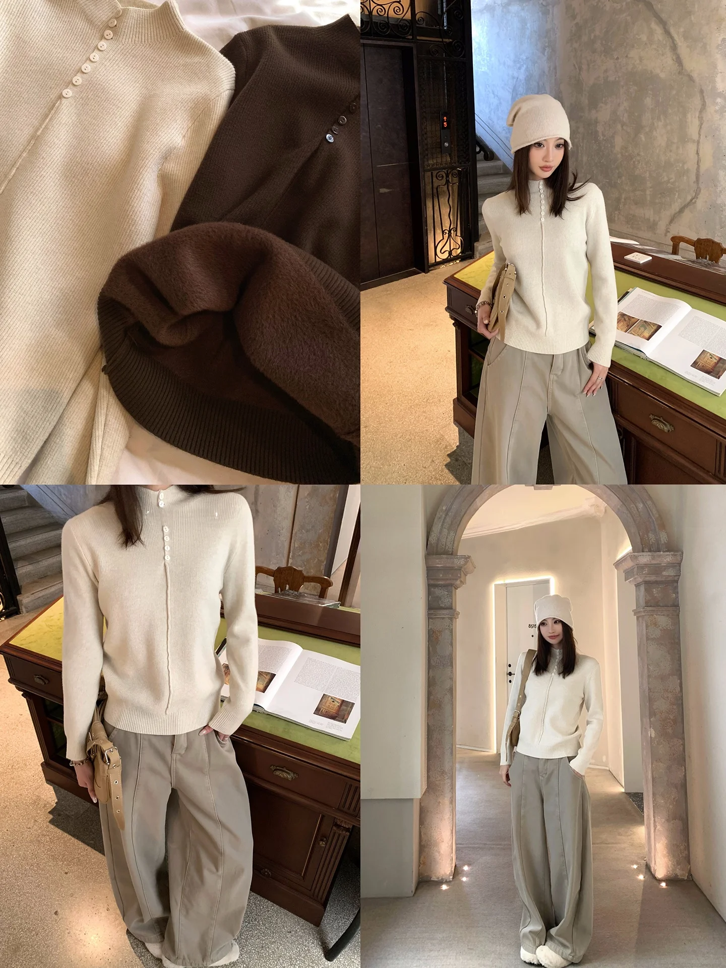 Женский облегающий вязаный топ GV Big Brother White Girl Furry Slim Fit: новая универсальная модель с длинным рукавом для осени и зимы
Женский облегающий вязаный топ GV Big Brother White Girl Furry Slim Fit: новая универсальная модель с длинным рукавом для осени и зимы