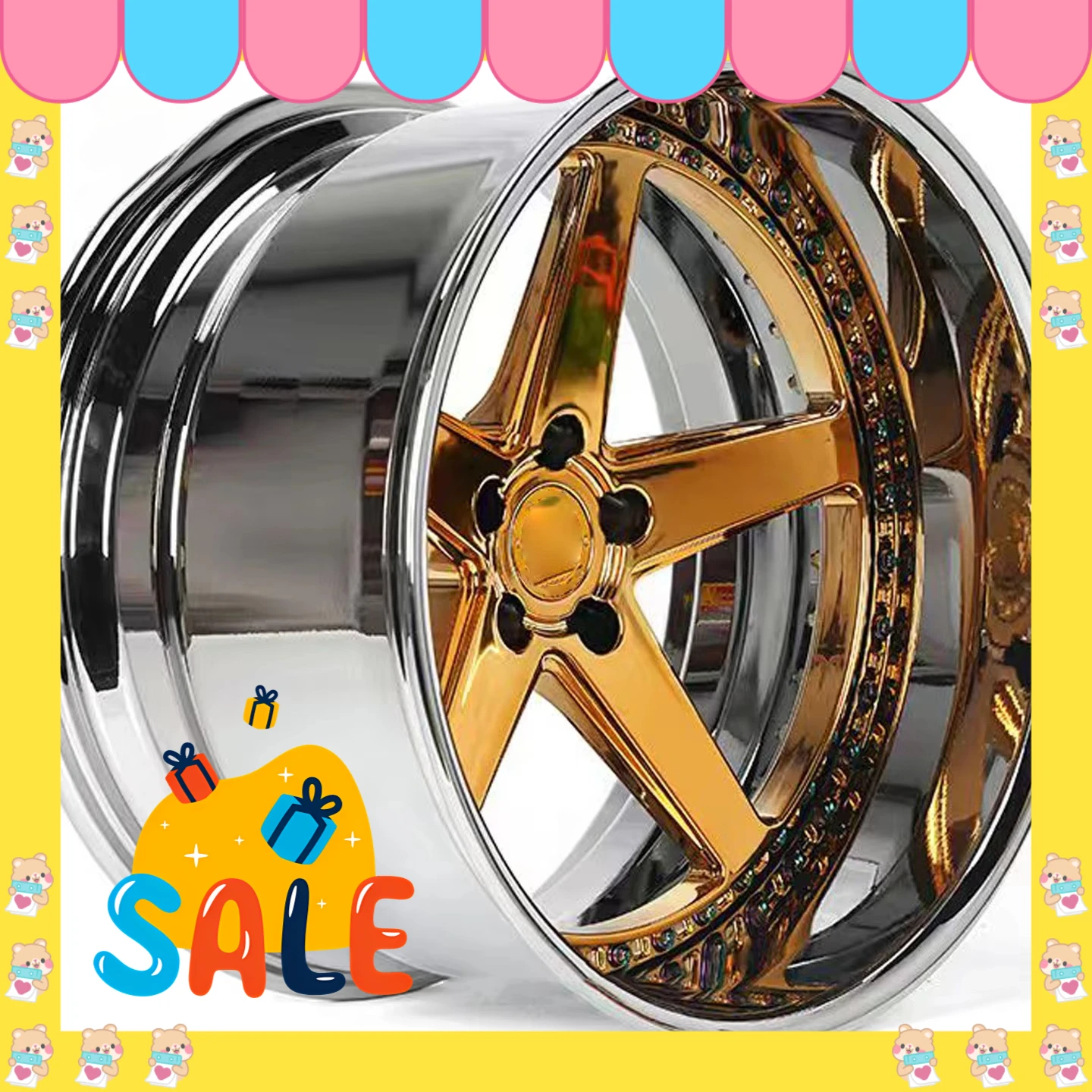 Hot-selling Custom 2-piece Forged Wheels Deep Lip Dish 20 21 22 23 24 26 Inch Five Spokes Chrome Aluminium Alloy Forged Rims
Hot-selling Custom 2-piece Forged Wheels Deep Lip Dish 20 21 22 23 24 26 Inch Five Spokes Chrome Aluminium Alloy Forged Rims