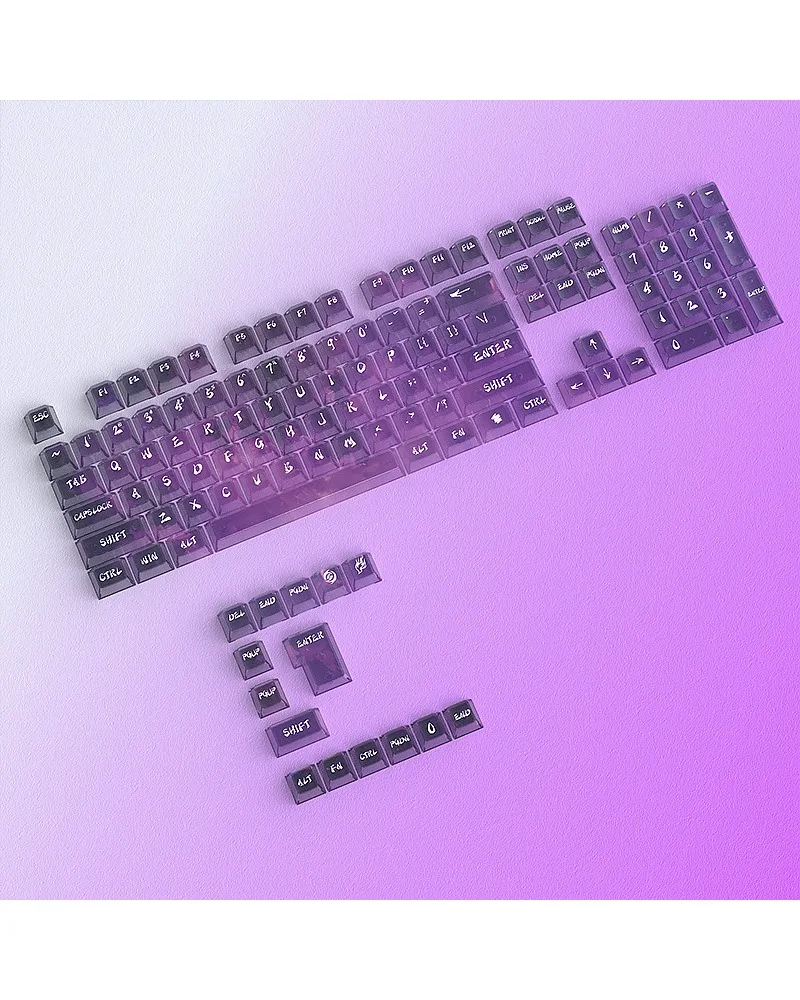 Keycap PC transparent 119 keys small full set of Misty Xingsui original mechanical keyboard 7 colors
Keycap PC transparent 119 keys small full set of Misty Xingsui original mechanical keyboard 7 colors