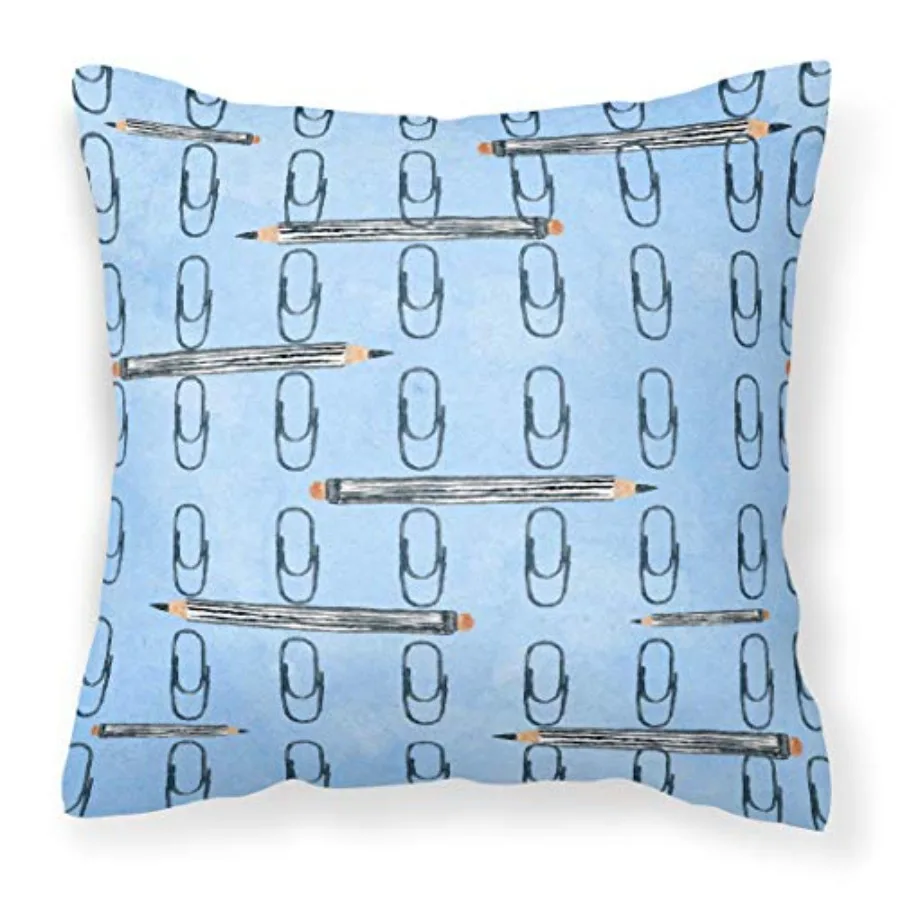 Watercolor Organized Paper Clips Blue Fabric Decorative Pillow Machine Washable Indoor Outdoor Decorative Pillow for Couch Bed
Watercolor Organized Paper Clips Blue Fabric Decorative Pillow Machine Washable Indoor Outdoor Decorative Pillow for Couch Bed