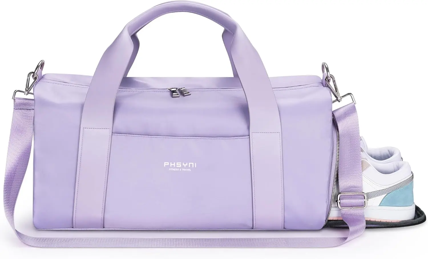 Gym Bag for Women Girls with Shoe Compartment and Wet Pocket - Duffle Bag for Travel Sports Fitness Workout Athletic
Gym Bag for Women Girls with Shoe Compartment and Wet Pocket - Duffle Bag for Travel Sports Fitness Workout Athletic