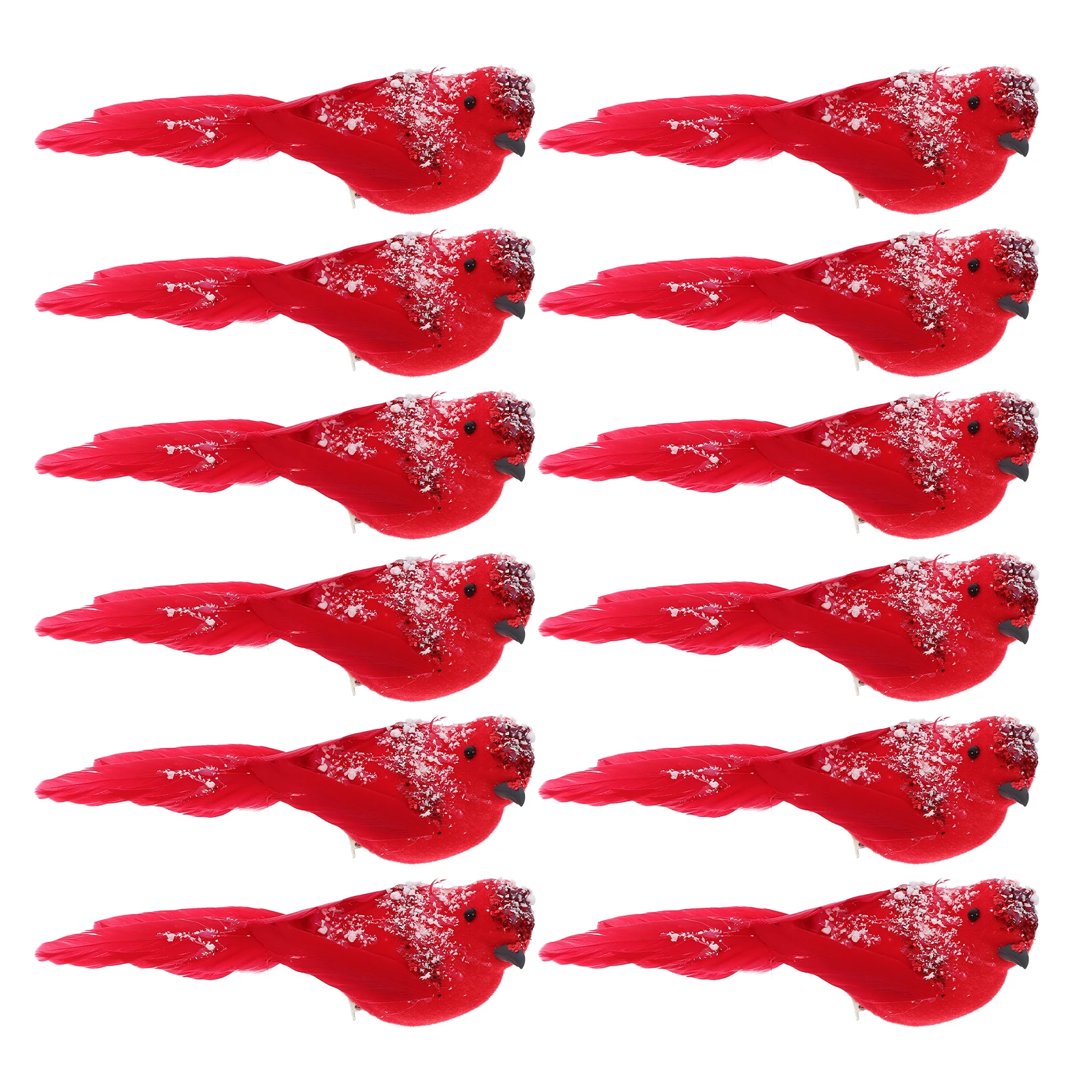 12 Pcs Simulation Bird Decoration Cardinal Christmas Tree Ornaments Figurines Home Artificial Feathered Birds for Clip
12 Pcs Simulation Bird Decoration Cardinal Christmas Tree Ornaments Figurines Home Artificial Feathered Birds for Clip