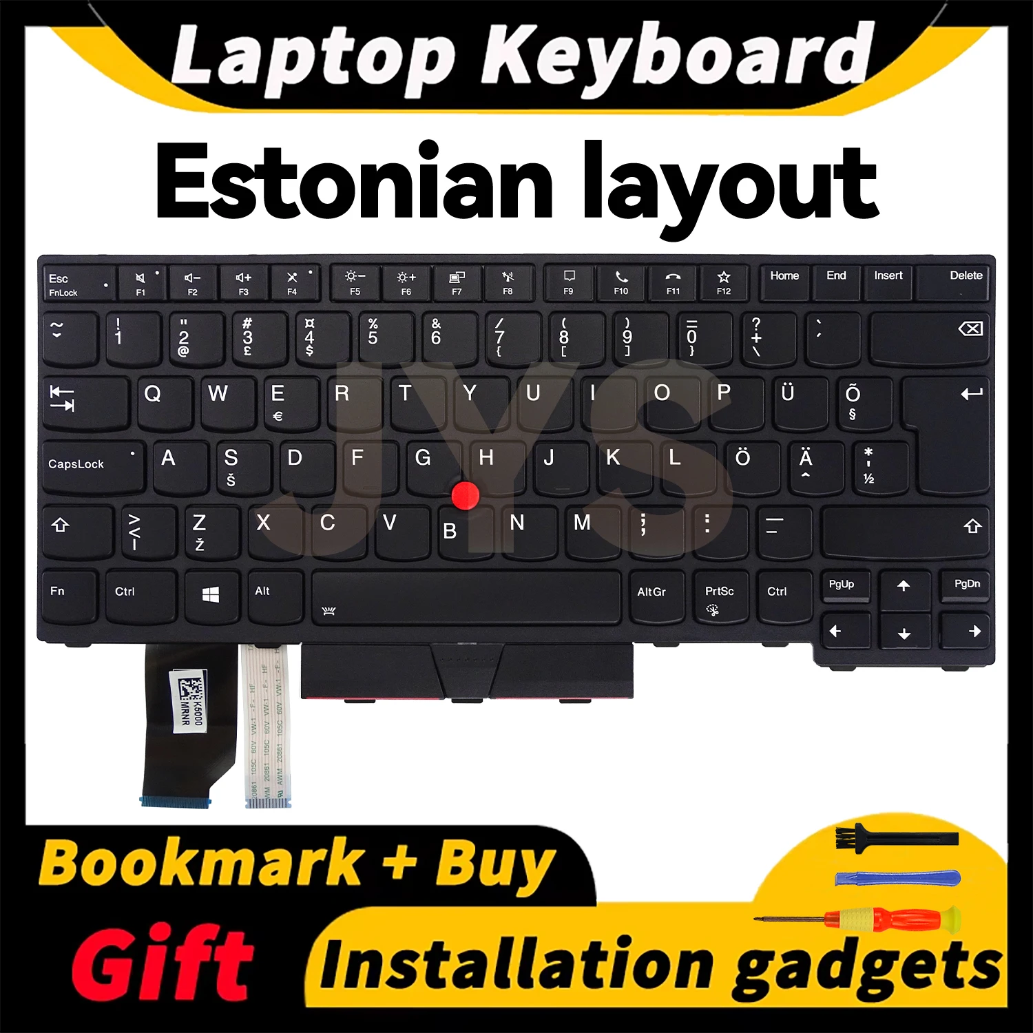 For Lenovo ThinkPad L14 Gen1/L14 Gen2 laptops replacement keyboard with backlit Estonian layout 5N20W67828 5N20W67864 5N20W67792
For Lenovo ThinkPad L14 Gen1/L14 Gen2 laptops replacement keyboard with backlit Estonian layout 5N20W67828 5N20W67864 5N20W67792