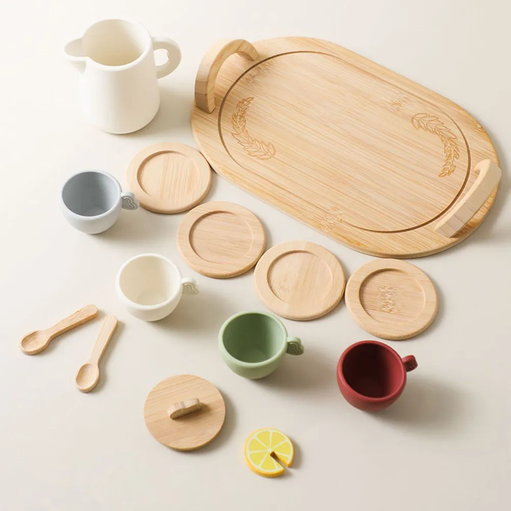 1Set Kids Afternoon Tea Party Pretend Play Set Wooden Silicone Teapot Teacup Tray for Toddlers Girls Playing House Tea Time
1Set Kids Afternoon Tea Party Pretend Play Set Wooden Silicone Teapot Teacup Tray for Toddlers Girls Playing House Tea Time
