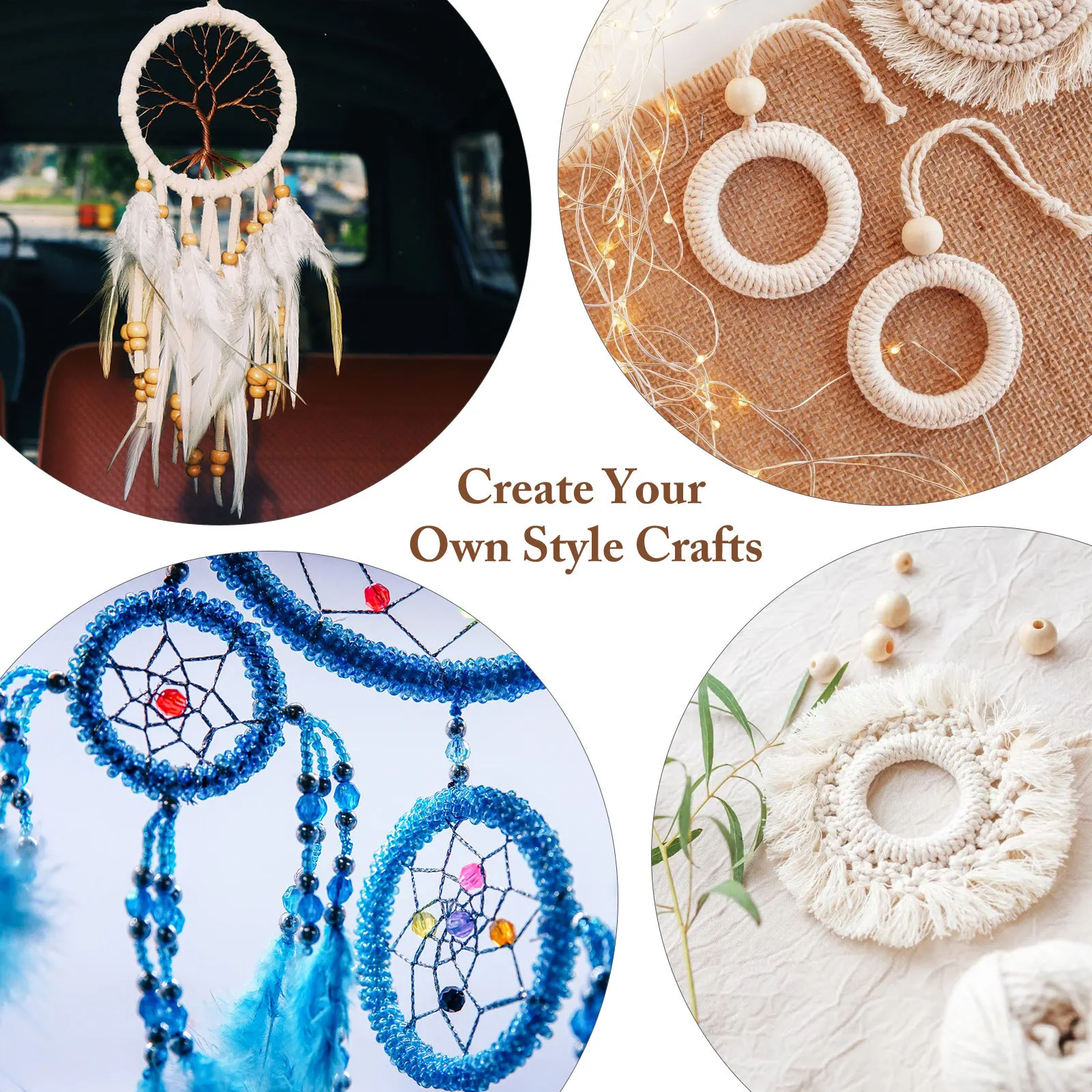 30pcs Dreamcatcher Kit 6Cm White Plastic Rings Diy Craft Material For Wall Hanging Decor Accessories Circle Hoop
30pcs Dreamcatcher Kit 6Cm White Plastic Rings Diy Craft Material For Wall Hanging Decor Accessories Circle Hoop