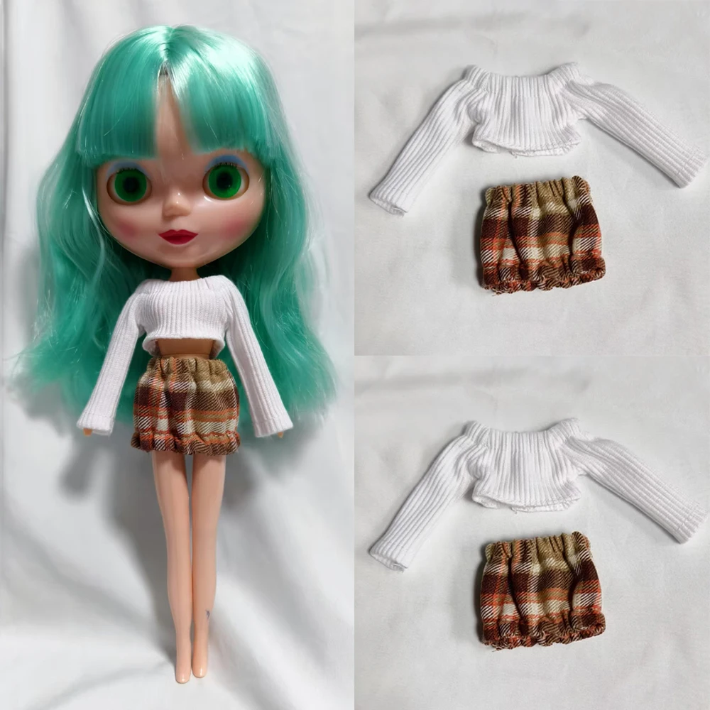 Кукольный костюм 1/6, подходящий для 30 см, кукла Блит, игровой домик с длинными рукавами + короткая юбка, игрушка для девочек, аксессуары для кукол, без куклы
Кукольный костюм 1/6, подходящий для 30 см, кукла Блит, игровой домик с длинными рукавами + короткая юбка, игрушка для девочек, аксессуары для кукол, без куклы