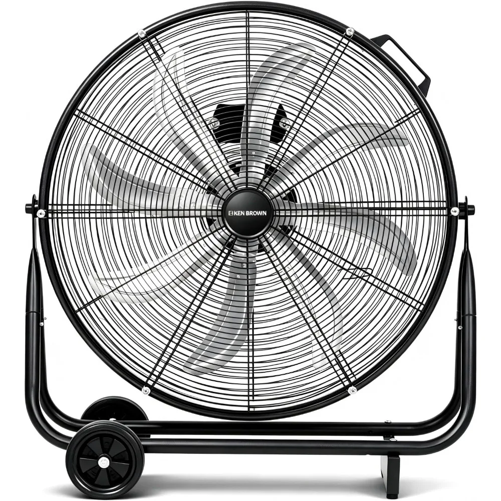 24 Inch 8-Blade High-Velocity Drum Fan, 9500 CFM, 3-Speed, 360° Tilt for Industrial, Commercial, and Gym
24 Inch 8-Blade High-Velocity Drum Fan, 9500 CFM, 3-Speed, 360° Tilt for Industrial, Commercial, and Gym