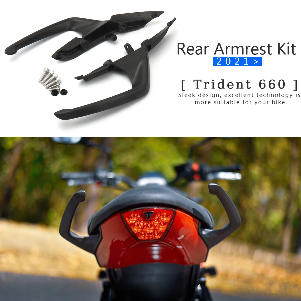 Rear Armrest Trident 660 Motorcycle Aluminum Pillion Passenger Handle Arm Rests Kit For TRIDENT 660 2021-2023
Rear Armrest Trident 660 Motorcycle Aluminum Pillion Passenger Handle Arm Rests Kit For TRIDENT 660 2021-2023