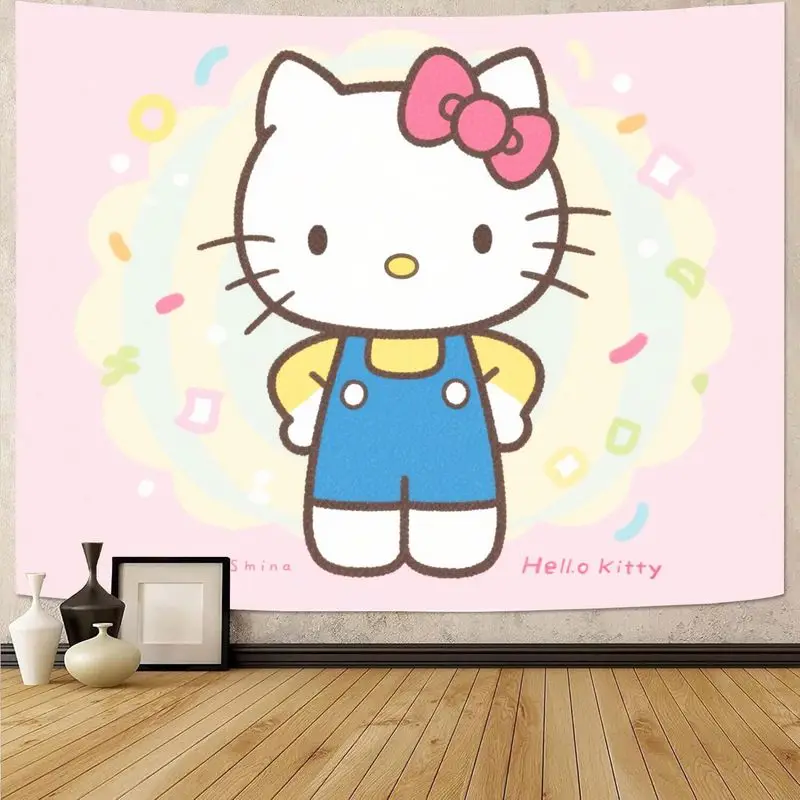1 шт. Sanrio Hello Kitty розовый кавайный гобелен, настенный декор для спальни девочек, милый настенный художественный подвесной подарок для фанатов
1 шт. Sanrio Hello Kitty розовый кавайный гобелен, настенный декор для спальни девочек, милый настенный художественный подвесной подарок для фанатов