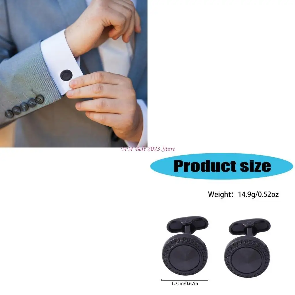 49ME Cufflinks for Men Professional Wedding Business Shirt Cuff Links Black Tone
49ME Cufflinks for Men Professional Wedding Business Shirt Cuff Links Black Tone