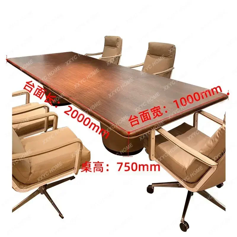 Conference table Workbench Simple modern rectangular light luxury meeting room Large business negotiation table
Conference table Workbench Simple modern rectangular light luxury meeting room Large business negotiation table