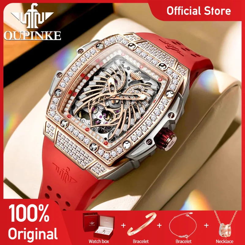 OUPINKE 3225 Ladies Watch Automatic Mechanical Watch 50M Waterproof Sapphire Leather Watches For Women Date Box Gifts Original
OUPINKE 3225 Ladies Watch Automatic Mechanical Watch 50M Waterproof Sapphire Leather Watches For Women Date Box Gifts Original