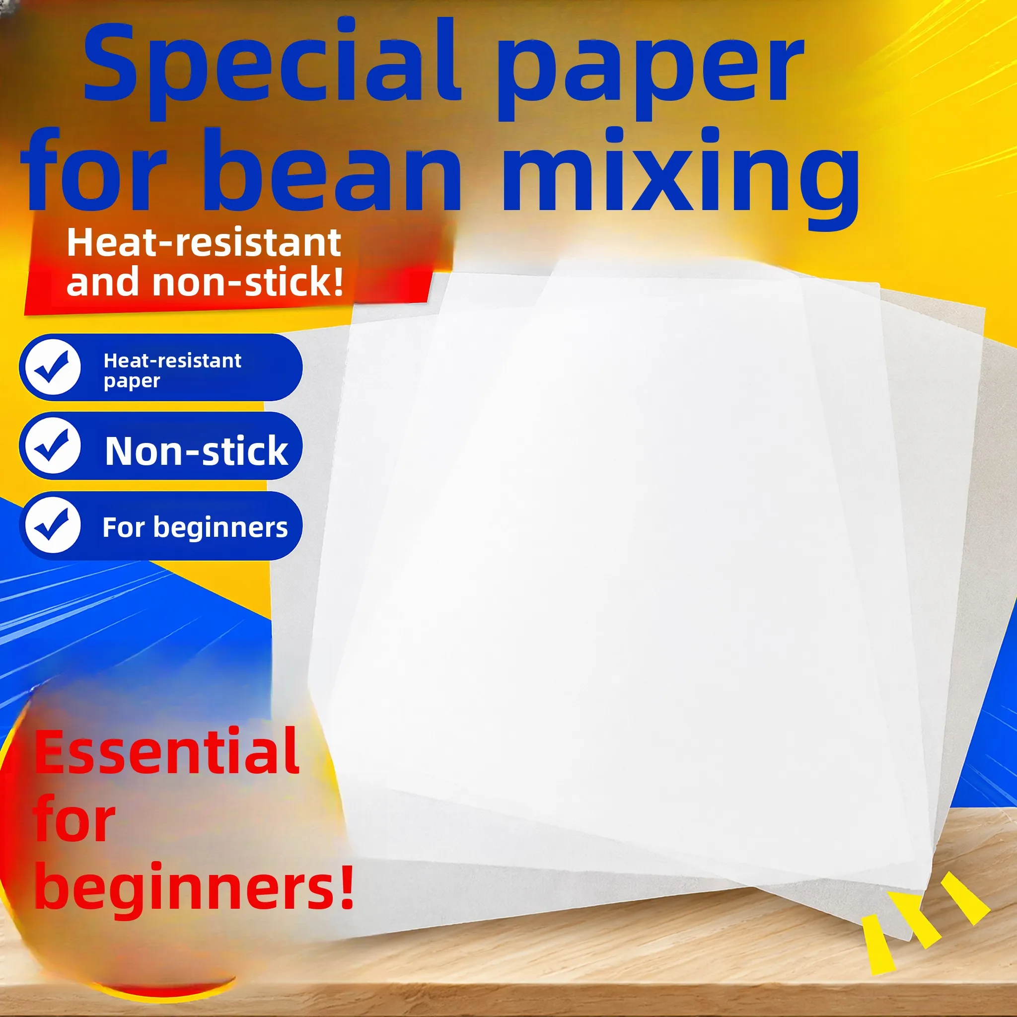 Transparent High-Temperature Resistant Ironing Paper Creative Handmade Oil Paper Baking Paper Special for Bean Jigsaw Tools
Transparent High-Temperature Resistant Ironing Paper Creative Handmade Oil Paper Baking Paper Special for Bean Jigsaw Tools