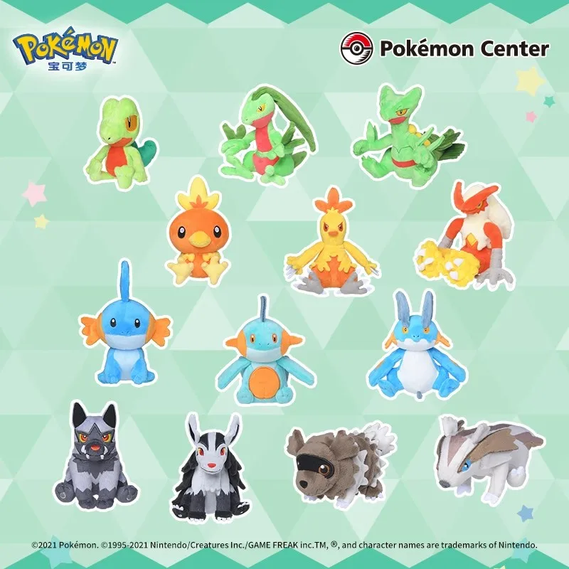 Плюшевая игрушка Pokémon Palm SeriesTreecko Combusken Swampert Poochyena Sceptile Zigzagoon, кукла, детский подарок на день рождения
Плюшевая игрушка Pokémon Palm SeriesTreecko Combusken Swampert Poochyena Sceptile Zigzagoon, кукла, детский подарок на день рождения