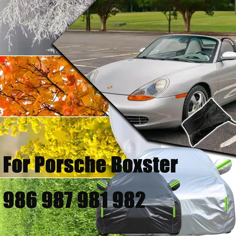 For Porsche Boxster 986 987 981 982 Outdoor Protection Full Car Covers Snow Cover Sunshade Waterproof Dustproof Car accessories
For Porsche Boxster 986 987 981 982 Outdoor Protection Full Car Covers Snow Cover Sunshade Waterproof Dustproof Car accessories